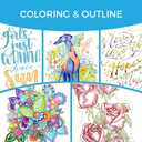 168 Colors Coloring Markers for Artists Coloring Books No Bleeding Water-based Dual Tips Fineliner & Brush Drawing Pens Art Pens for Kids & Adults