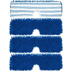 4 Pack Mop Heads Replacements Compatible for Ocedar Dual-Action Microfiber Flip Mop, Double Sided Mop Replace Head Mop Refills with Microfiber & Chenille for Dry Wet Use, Reusable, Machine Washable