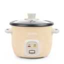 AROMA® Mini Rice Cooker, 2-Cup (Uncooked) / 4-Cup (Cooked), Grain Cooker, Soup Maker, Oatmeal Cooker, Auto Keep Warm, 1 Qt, Milk Tea color