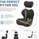 2‑in‑1 Firm Support Truck Driver Seat Cushion for Truck Cab Seats, Standard