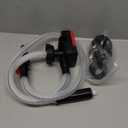 Automatic Fuel Transfer Pump with Auto-Stop Sensor(3.2 GPM), Battery Operated Gas Can Pump with 3 Can Adapters, Extra Long Hose, Portable Fuel Pump for Oil, Diesel, Gasoline (Batteries Not Included)