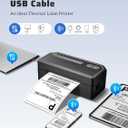 Shipping Label Printer 4x6 Bluetooth Thermal Label Printer for Small Business, Warehouse or Home Office, Compatible with Windows iOS Android Mac, USPS Amazon Etsy