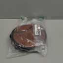 GAEKEAO Vegan Leather Crossbody Bags for Women Circle Cross Body Shoulder Bag Purses Handbags with Adjustable Straps (Brown&black)