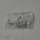 Bright Creations 100-Pack Twist Tie Bows, Metallic white Pre-Tied Satin Ribbon for Gift Wrap Bags Boxes, Party Favors, Baked Goods, Crafts, Mini Bowties for Hair Decorations (2.5x3")