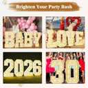 Marquee Light Up Numbers: 3FT Large Decorative Letters Signs for Party Decorations Baby Shower Birthday Wedding Engagement Anniversary, 3 Feet Tall Pre-Cut DIY Foamboard Number 5 - Easy to Assemble
