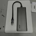 Acer 11 in 1 USB C HUB Multiport Adapter with 4K@60Hz HDMI, 2x10Gbps USB C, 2x5Gbps USB A, 100W PD Port, 1000Mbps Ethernet, 1080P VGA, SD/TF, Laptop Docking Station Dual Monitor for PC, Desktop