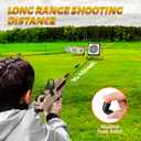 Realistic Automatic Toy Gun for nerf Guns Darts Electric Sniper RifleToy Guns for Boys with Scope 100 Soft Bullets 2 Magazines, Foam Blasters for Adults Kid Age 8-12 + Outdoor Toys for boy