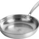 siraat Titanium Hammered Pan Pro Medium, 3-Layer Induction, 10-Inch