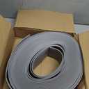 FONUNO Vinyl Wall Base Baseboard Molding Trim 4" Flexible Self Adhesive Rubber Wall Base Moulding Trim Peel and Stick Design, 4 Inch x 100 Feet, Gray
