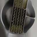 360 Rotating Knife Block, Multifunctional Kitchen Utensil Holder, Large Capacity Chopsticks Block, Kitchen Knife Storage Box for Kitchen Counter (White)