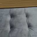 SONGMICS Storage Ottoman, Foldable Small Ottoman Foot Rest, 12.2 x 16.1 Inches Foot Stool, Load up to 286 lb, for Living Room, Bedroom, Dorm, Slate Gray ULSF200G01