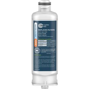 Crystala Filters Replacement for DA97-17376B Refrigerator Water Filter, Compatible with Samsung HAF-QIN, HAF-QIN/EXP, BRF365200AP/AA, DA97-08006C, RF23M8070SG, RF23M8070SR (1 Pack)