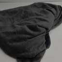 Bedsure Fleece Blanket Twin Size Dark Grey - 300GSM Lightweight Plush Fuzzy Cozy Soft Warm Blanket for Bed, Sofa, Couch, Travel, Camping, 60x80 inches (Charcoal)