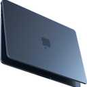 BlueSwan for MacBook Air 15 inch Case, M4 M3 M2 2026-2023 A3241 A3114 A2941, 100% Laptop Color Match, Easy to Snap on, Grippy Matte Texture, Air 15.3 Hard Shell Protective Laptop Cover, Midnight Clear