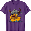 Rubber Duck Viking Duck Viking Helmet Vikings Rubber Duckie T-Shirt 3XL
