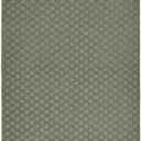 Garland Rug Medallion 3' x 8' Sage Non Slip Polypropylene Area Rug- Ideal for Living Rooms & Hallways, Stylish & Durable for High-Traffic Areas