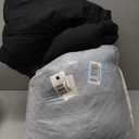 EASELAND King Size Down Alternative Comforter - Quilted Duvet Insert for All Seasons, Soft Lightweight with Corner Tabs, Summer Winter Warm Bedding, Black 90x102 Inches