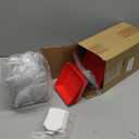 Yaomiao 50 Pcs Christmas Charcuterie Boxes with Ropes and Cards, Christmas Red Green Food Box with Clear Lids, Disposable Paper Bakery Box Dessert Containers for Xmas Party Favor Cookie Sandwich