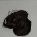 CJL HAIR Large Messy Bun Hair Piece Wavy Curly Scrunchies Synthetic Chignon Ponytail Hair Extensions Thick Updo Hairpieces for Women Brown Black