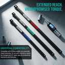 3 Pcs 1/2" Drive Impact Extension Bar Set, 3" 5" 10" Length Socket Extension, CR-V Steel, Narrow and Deep Areas in Bicycle, Automotive Repair or Industrial Operations
