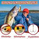 3 x 24 Days Fishing Lure Advent Calendar 2025 for Men & Teen Boys, 24 Unique Artificial Baits for Fresh/Saltwater | Christmas Countdown Gift for Anglers (Crankbaits, Poppers, Minnows, Jigs, Frog Lures)