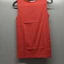 Valair Tank Top for Women, Sleeveless T-Shirt - Crew Neck 100% Cotton Athletic Undershirt, High Neck, Full Shoulder Design (Small, Red)