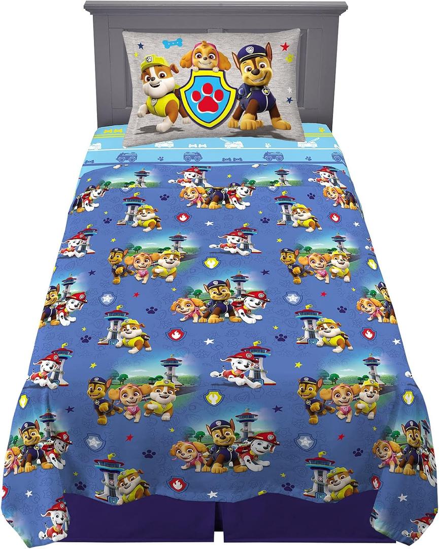 Franco Kids Bedding Super Soft Microfiber Sheet Set, Twin, Paw Patrol, (Officially Licensed Product) By Franco