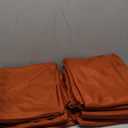 Sancua Thanksgiving Round Tablecloth 90 Inch Diameter, 8 Pack Burnt Orange Circle Polyester Fabric Fall Table Cloth for Holiday Party Reception, Washable Table Cover (Fit 30-72 Inch Tables, Rust)