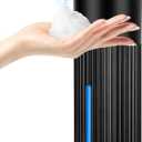 Automatic Soap Dispenser Foaming Touchless: 14oz Plastic - 4 Level Adjustable Wall Mount Foam Rechargeable Electric Auto Smart Black Soap Dispenser - Bathroom Kitchen Hand Dish Lotion