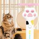 Cat Fetch Toy Launcher,Flying Disc Launcher Toy Rechargeable with 10 Flying Discs,Flying Cat Toy Disc Launcher for Kitten Dog Playing Interactive Hunting Tracking Toys for Outdoor Indoor,White