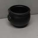 GiftExpress 8" Black Cauldron Bucket  Halloween Candy Bowl, Trick or Treat, St. Patrick's Pot of Gold Decor, Witch Kettle for Party Supplies