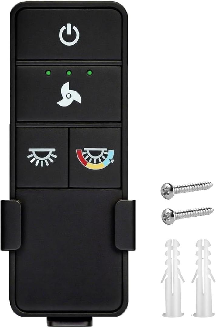 TX028C-S Ceiling Fan Remote Control for Hampton Bay, 3 Speeds with Light Dimmer & Color Temperature Adjustment, Replacement for Hampton Bay Home Decorators Collection A25-TX028C-S (Remote Only)