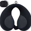 INFANZIA Kids Chin Supporting Travel Neck Pillow, Helps Support Head and Neck, Comfortably Designed for Head, Neck, and Chin Support - Ideal for Toddlers and Children,Black