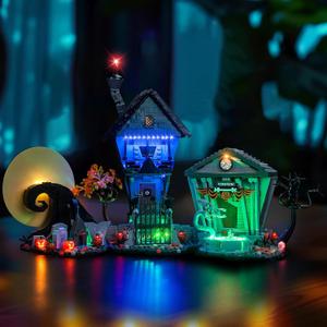 LED Lighting Compatible with Lego Tim Burton's the Nightmare Before Christmas, Light Kit Compatible with Lego Disney 21351, NOT Included The Model Set(Classic Edition)