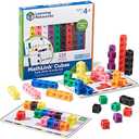 Learning Resources MathLink Cubes Early Math Activity Set - 115 Pieces, Ages 4+ Kindergarten STEM Activities, Math Cubes Activity Set and Games for Kids, Mathlink Cubes Activity Set