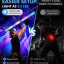Betopper Stage Strobe Light Bar 4 Packs,120W LED DMX Wash Lighing for Party