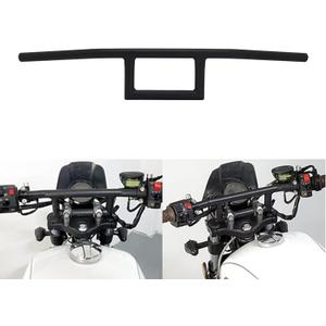 AnXin Motorcycle 7/8" Handlebar Cafe Racer Box Window Attack Style Handlebars 22MM Universal For Cruiser Bobber Custom Application Black