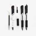 30PCS Retractable Gel Pens for Journaling, 0.5mm Ink Pens for School Office Suppliers, Fine Point Smooth Writing Pens. (Red)