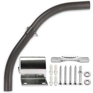 ledmo Mounting Arm for LED Barn Light Adjustable Angle Sturdy Black Aluminum Extension Mounting Pole for Dusk to Dawm Outdoor Security Area Light Yard Lighting