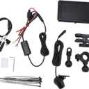 Motorcycle Navigation Screen 5 inch 1080p IPX8 Waterproof Bluetooth 5.0 Front Rear Camera For Carplay