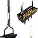vanpein Lawn Aerator Garden Tool with Soil Core Tray, 38 Manual Grass Plug Aerators, Coring Aeration Tools for Gardening, Soil Compaction, Lawn Yard Care