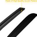 Window Rain Guards for 1999-2007 Sierra/Silverado 1500/2500/3500, Window Vent Wind Visors Shade Deflector 2000 2001 2002 2003 2004 2005 2006 Dark Smoke Sun/Rain Guard, Tape-On, 2PCS