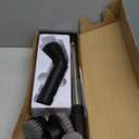 Leebein Electric Spin Scrubber, Cordless Cleaning Brush for Bathroom Shower Tub, IPX7 Waterproof Power Scrubber with 7 Brush Heads, Extendable Long Handle and 2 Speeds Scrubber for Bathtub Floor (Black)