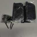 Haidms 304 Stainless Steel Black Ball Bearing Door Hinges for Exterior & Interior Doors 4in Stainless Steel Heavy-Duty Door Hinges Black 4inch, 5/8'' Radius Corners 3PACK