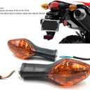 2Pcs Motorcycle Turn Signals Indicator Light Compatible with Honda NC700 NC750 CTX700 CBR500 CBR650 MSX125 CMX300 CB400F 650F CBR650F CRF250L Motorcycle Winker Indicator (Amber)