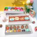 TEMLQPACK 20Pack 12x 4.8 x 2Inches Clear Chocolate Covered Strawberries Boxes for 12 Cookies Boxes Charcuterie Boxes Bakery Boxes Cakesickle Gift Boxes for Christmas Valentine's Mother's Day