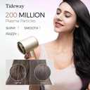 Tideway Hair Dryer Professional High-Speed Ionic Blow Dryer 110,000 RPM, Compact Hair Dryer with Magnetic Diffuser, Fast Drying with Brushless Motor Low Noise Smart Temperature Control-H11