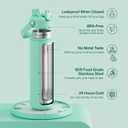 ENCOOL Insulated Water Bottle with Straw Stainless Steel Water Bottle, Leak-Proof, BPA-Free, Double Wall Vacuum Keeps Cold for 24 Hours for Sports, Travel, School (26 oz, Brook Green)