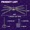 5.5FT Giant Spider Halloween Decorations with 100 LED, Plug-in Pre-Lit Light Up Scary Spider Halloween Decorations, Large Spider Decorations for Outdoor, Yard, Lawn, Exterior Walls