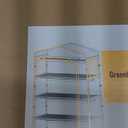 Indoor Greenhouse with Grow Light, 4-Tier Plant Shelf with T5 1.6FT 32W Full Spectrum LED Grow Light for Seed Starting, Succulent, Settable Timer Socket, 39" L x 19" W x 64" H